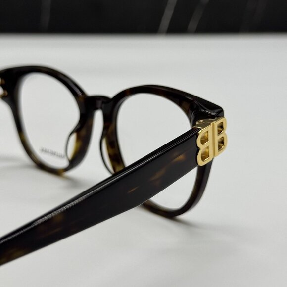 NEW BALENCIAGA BB0173O 002 ROUND HAVANA WOMEN EYEGLASSES BALENCIAGA - Picture 5 of 10